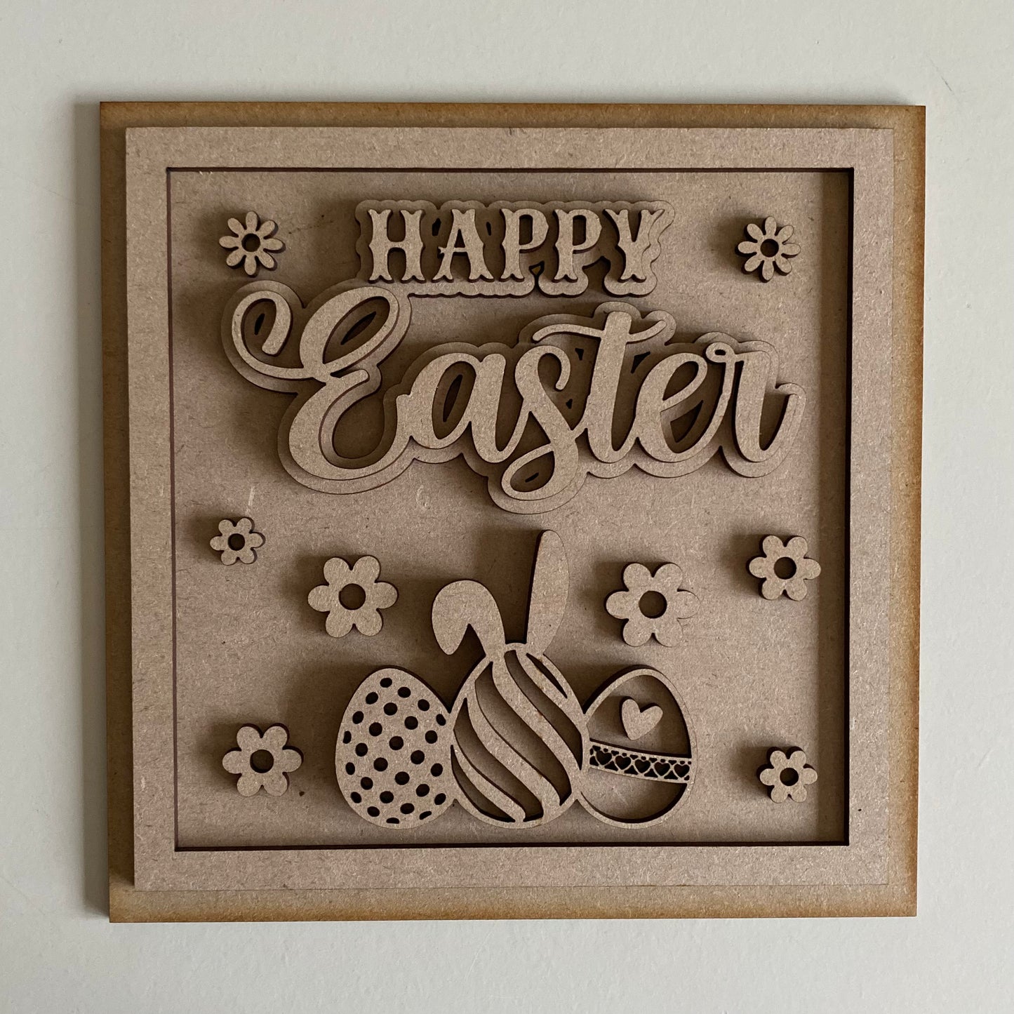 19cm Happy Easter Eggs Sign