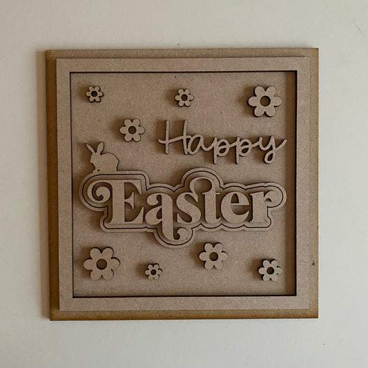 19cm Happy Easter Sign