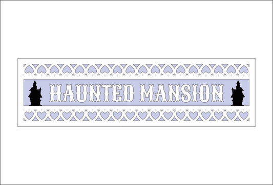30cm Haunted Mansion Street Sign