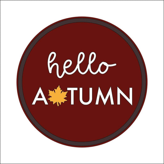 20cm Hello Autumn Sign