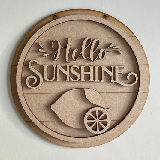 20cm Hello Sunshine Sign