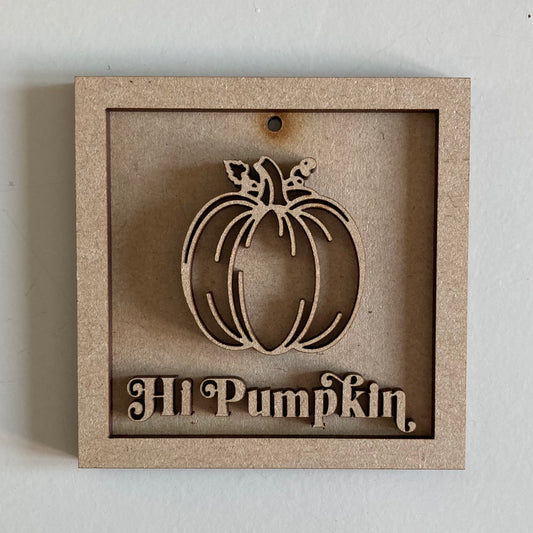 9cm Hi Pumpkin Mini Frame
