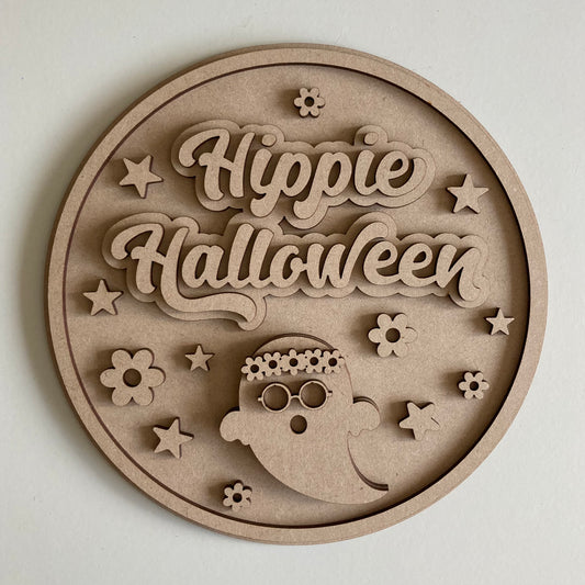 20cm Hippie Halloween Sign