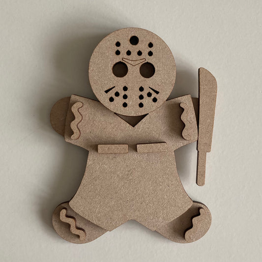 10cm Hockey Mask Gingerbread Character