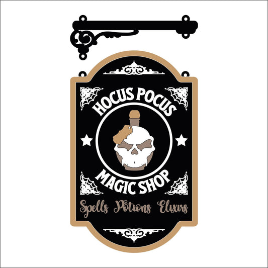 25cm Hocus Pocus Magic Shop Hanging Sign