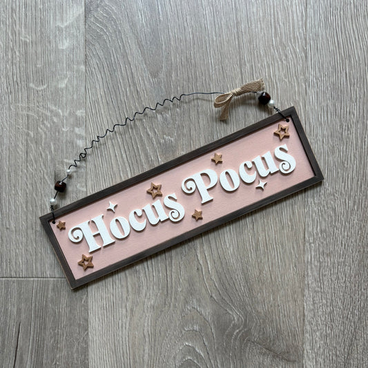 30cm Hand Painted Hocus Pocus Sign