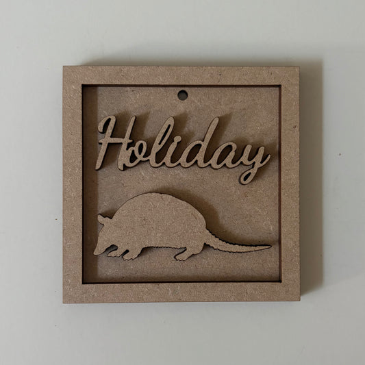 9cm Holiday Armadillo Mini Frame