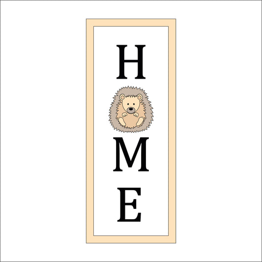30cm Home - Hedgehog Rectangle Sign
