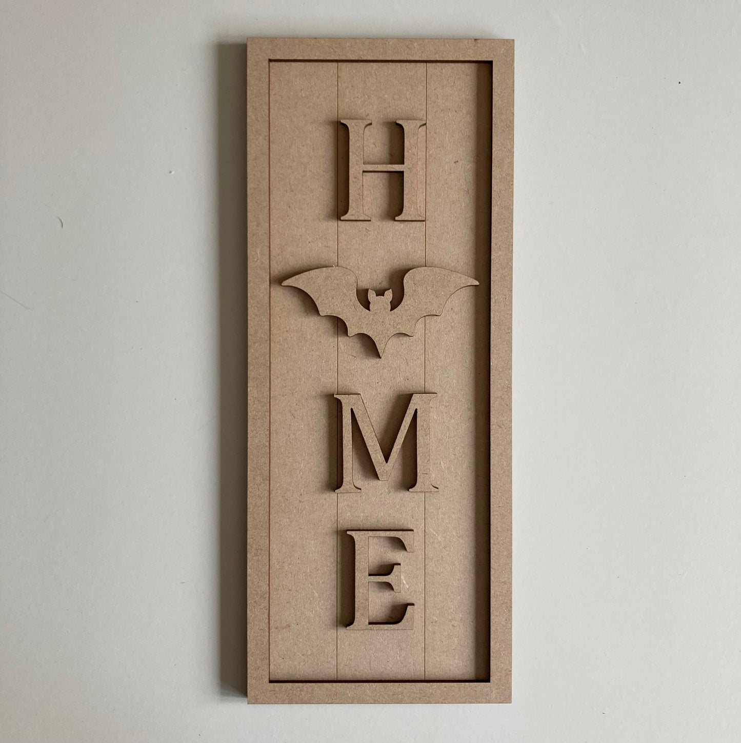 30cm Home - Bat Rectangle Sign