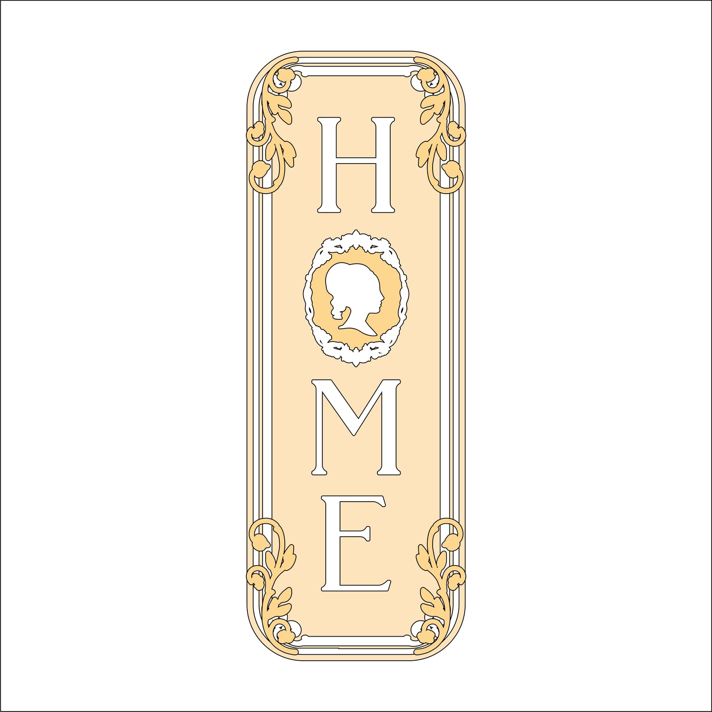 30cm Home Cameo Sign
