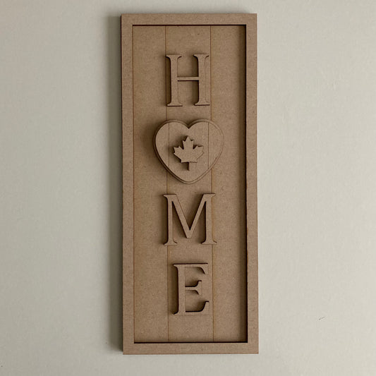 30cm Home Canada Heart Sign