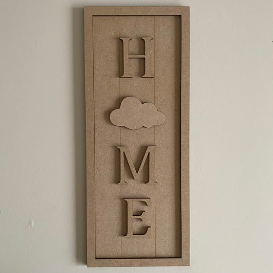 30cm Home - Cloud Sign