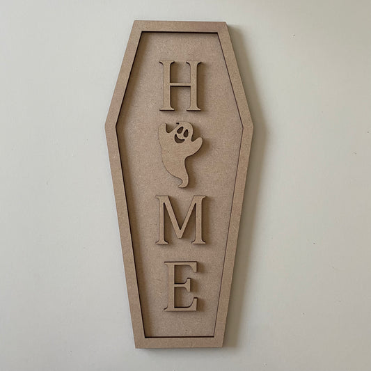 30cm Home Coffin Ghost Sign