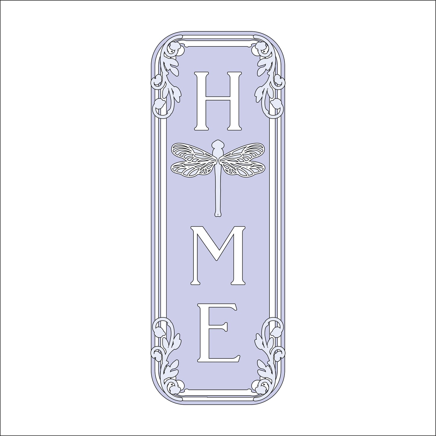 30cm Home Dragonfly Sign