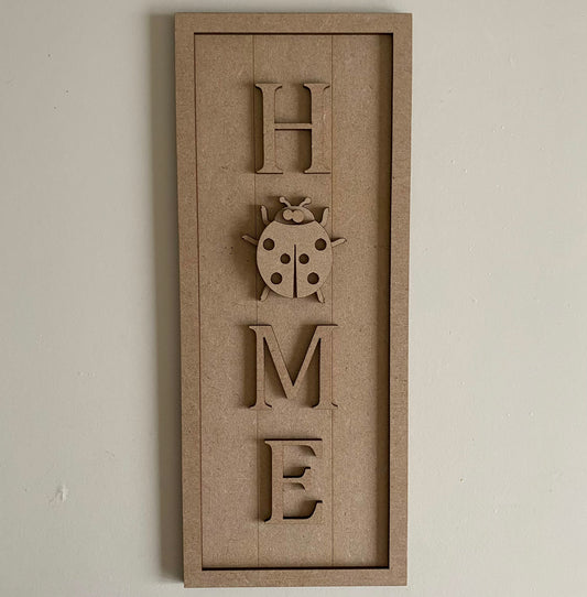 30cm Home - Ladybird Sign