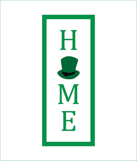 30cm Home - Leprechaun's Hat Rectangle Sign