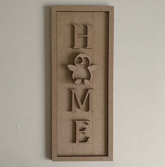 30cm Home - Penguin Sign