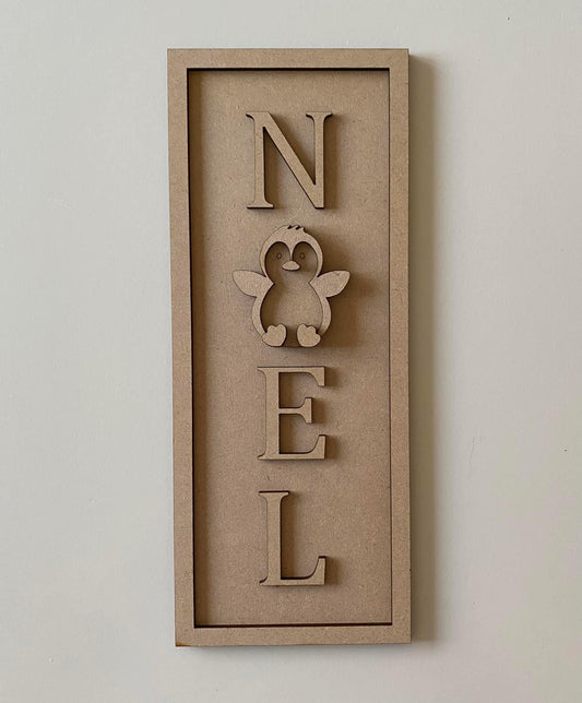 30cm Noel - Penguin Sign