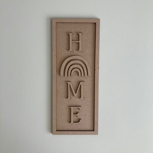 30cm Home - Rainbow Sign