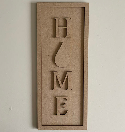 30cm Home - Raindrop Sign