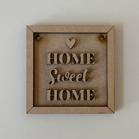 9cm Home Sweet Home Mini Frame