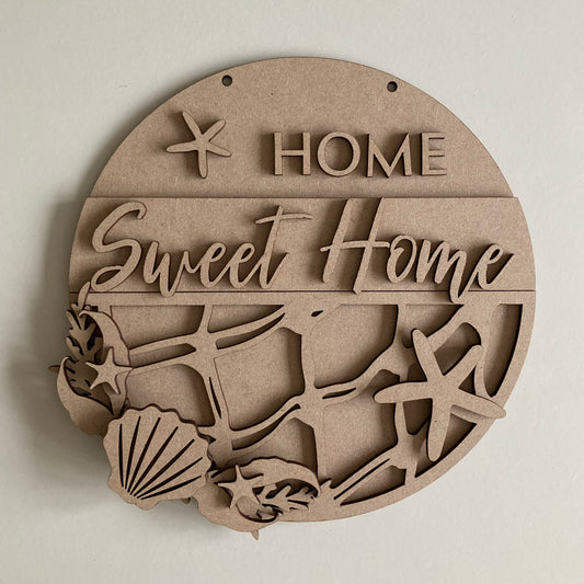 20cm Home Sweet Nautical Sign