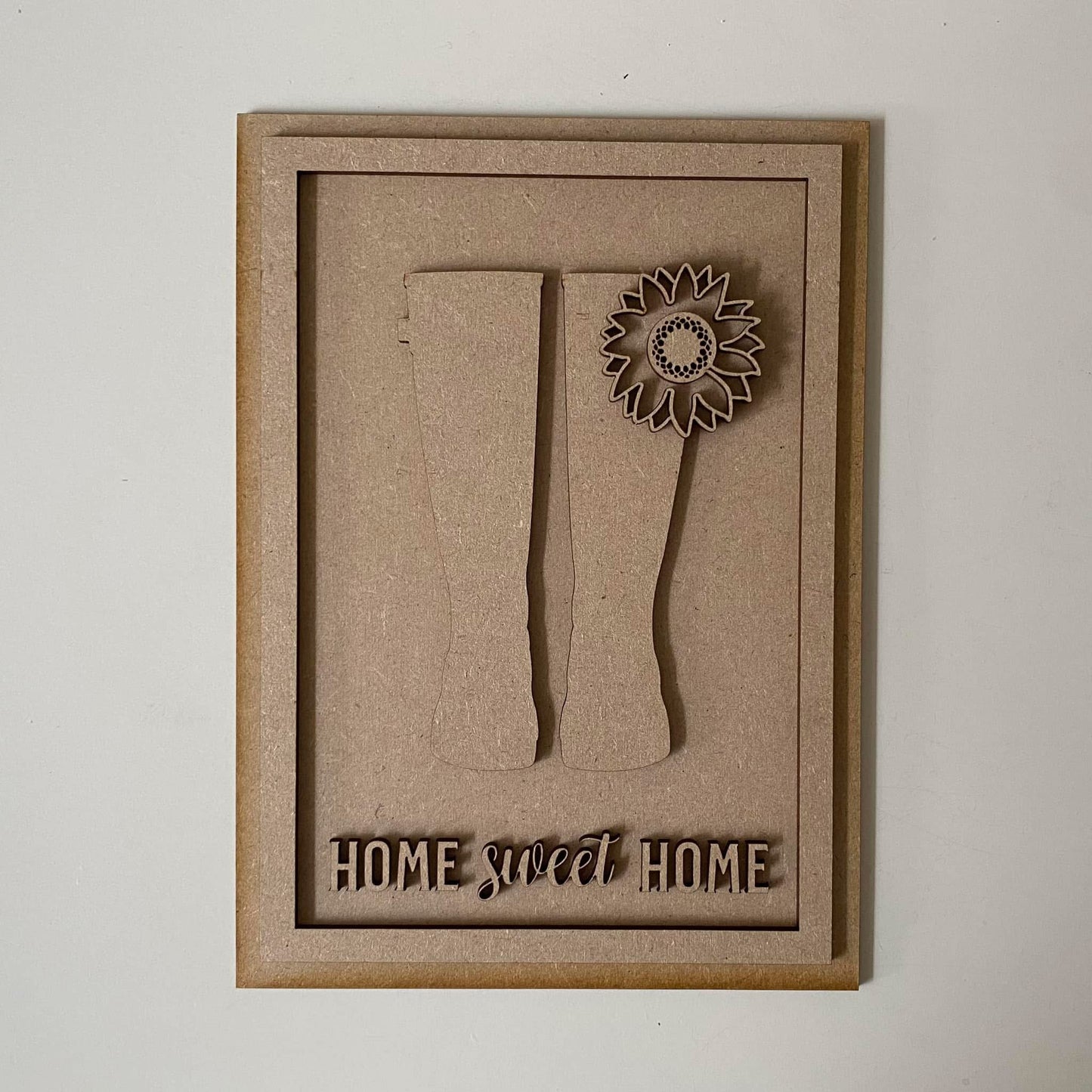 25cm Home Sweet Home Wellies Sign
