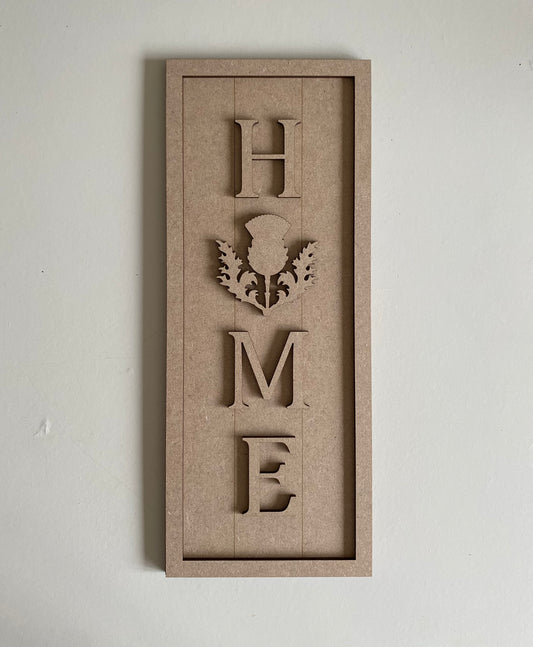 30cm Home - Thistle Sign