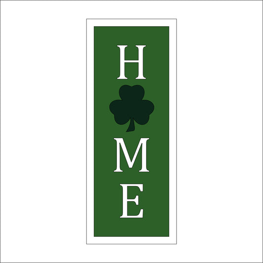 30cm Home - Shamrock Rectangle Sign