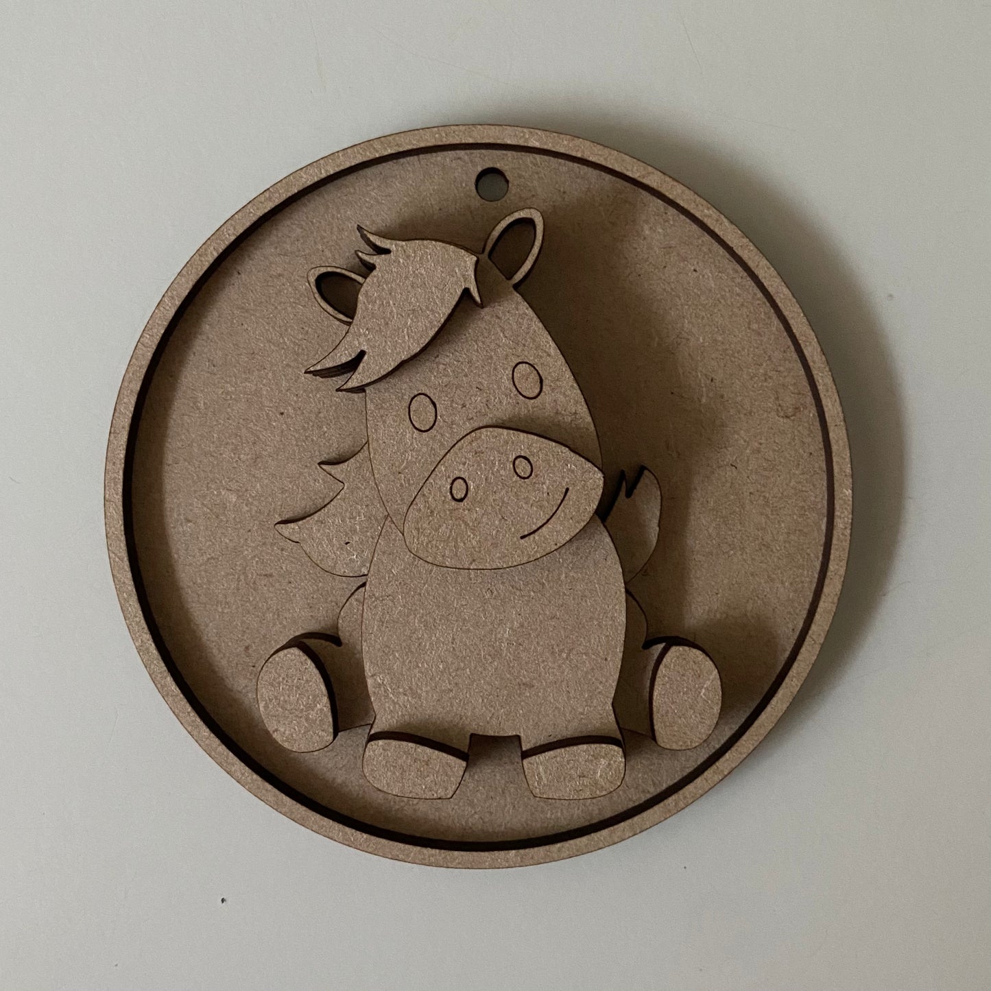 10cm Horse Round Bauble