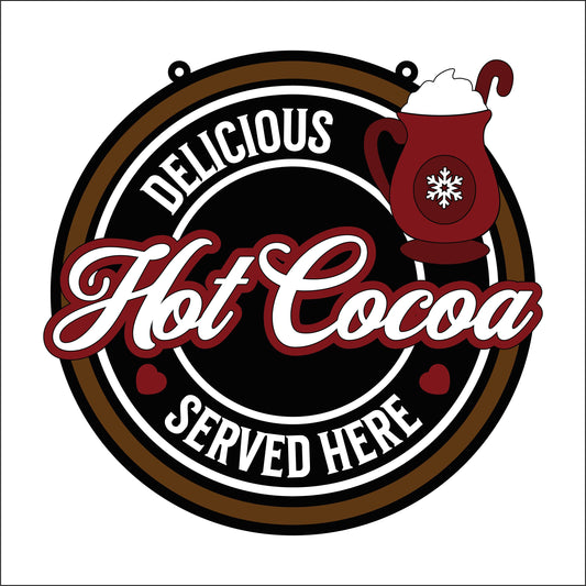 20cm Hot Cocoa Sign