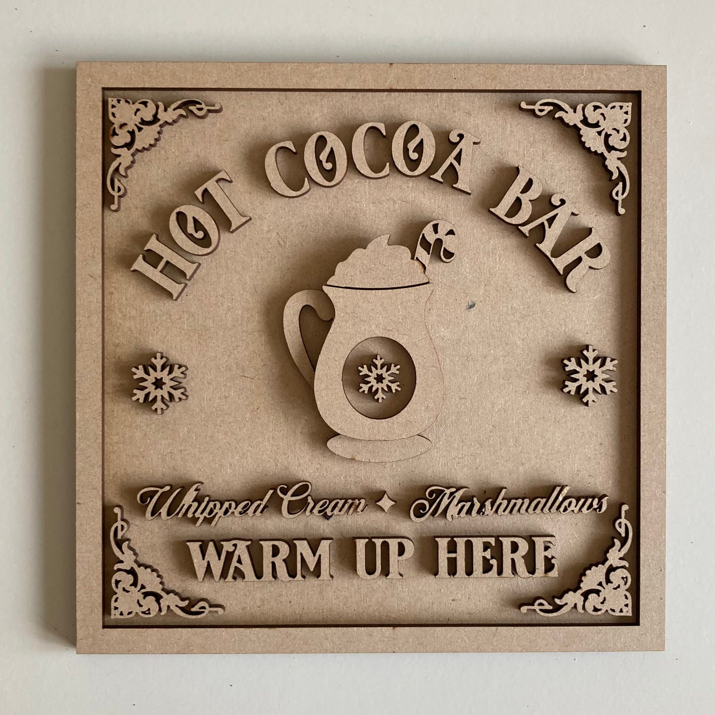 19cm Hot Cocoa Bar Sign