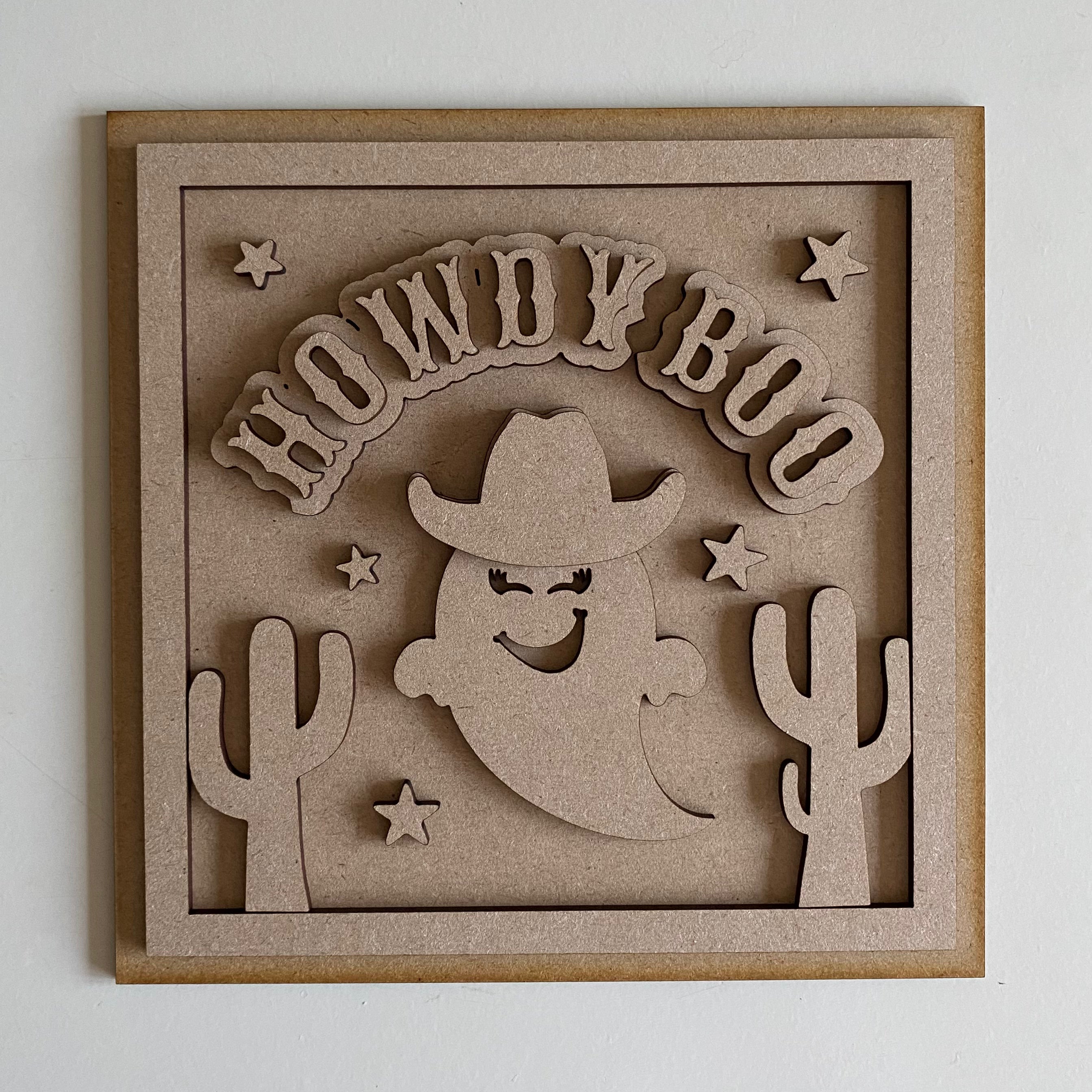 19cm Howdy Boo Sign – ÄRTHAUS 52