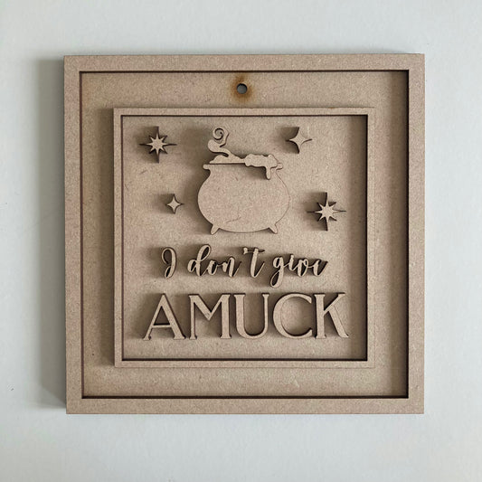 15cm I Don't Give A Muck Sign