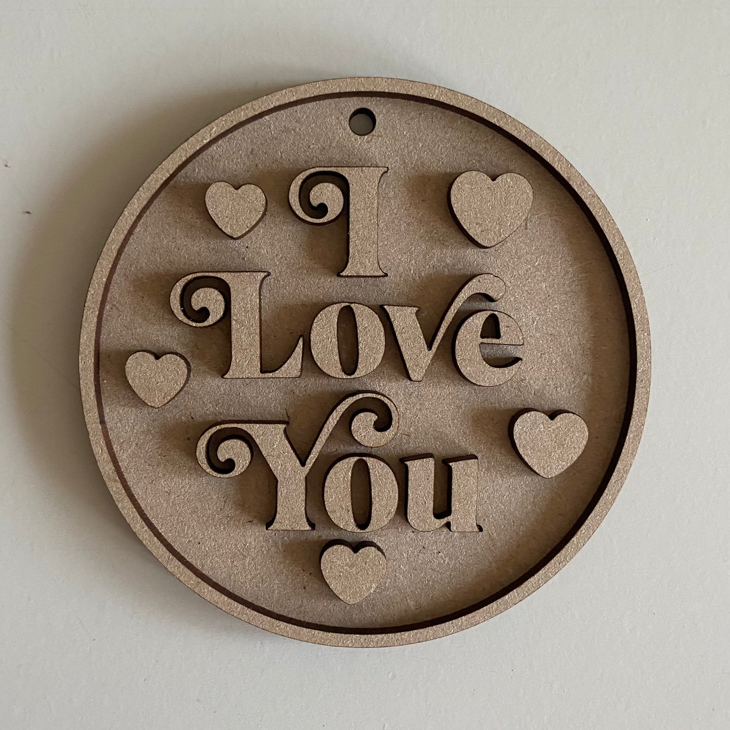 10cm I Love You Round Bauble