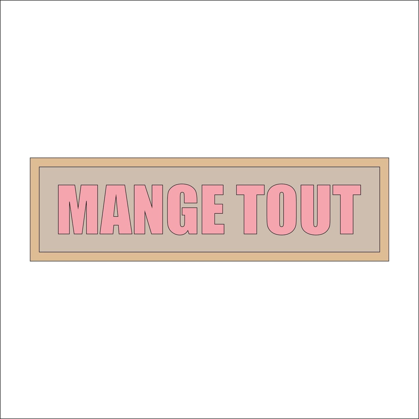 30cm Mange Tout Sign