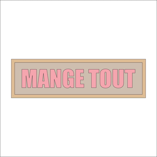 30cm Mange Tout Sign