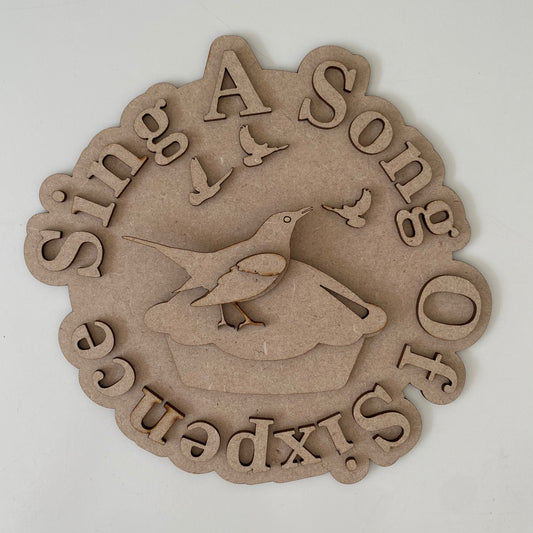 20cm Sing A Song Of Sixpence Sign