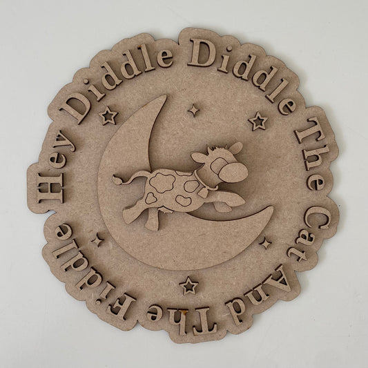 20cm Hey Diddle Diddle Sign