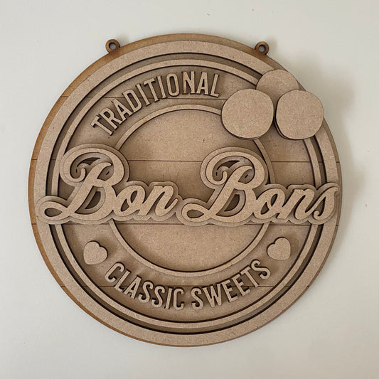 20cm Bon Bons Sign