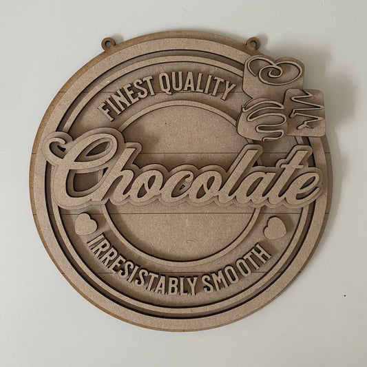 20cm Chocolate Sign