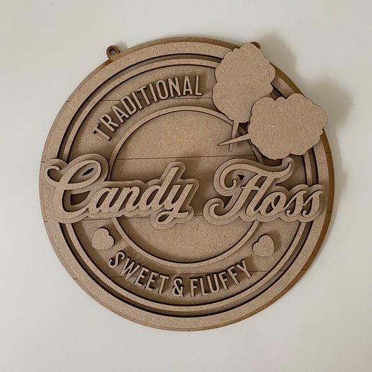 20cm Candy Floss Sign