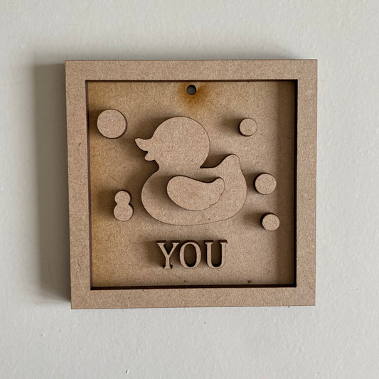 9cm Duck You Mini Frame