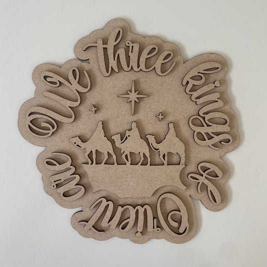 20cm We Three Kings Sign
