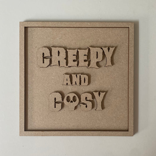 19cm Creepy & Cosy Sign