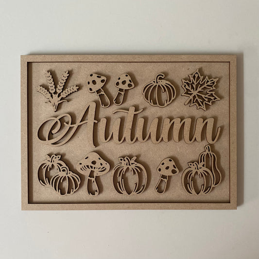 25cm Autumn Elements Sign