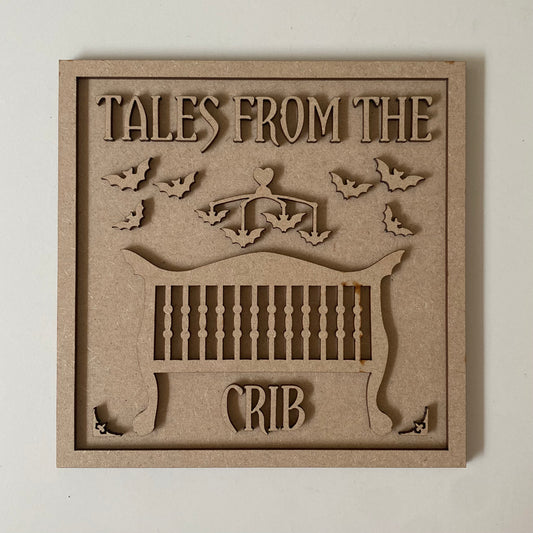 19cm tales From The Crib Sign