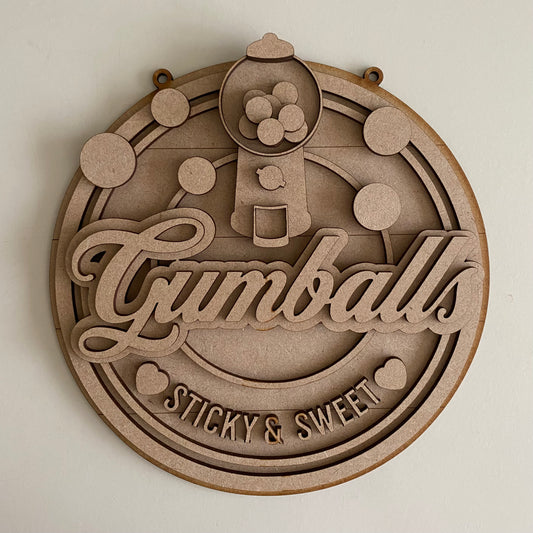 20cm Gumballs Sign