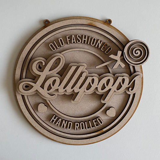 20cm Lollipops Sign