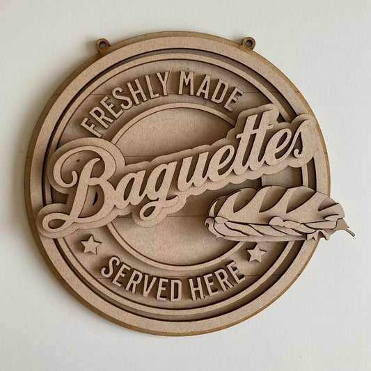 20cm Baguettes Sign